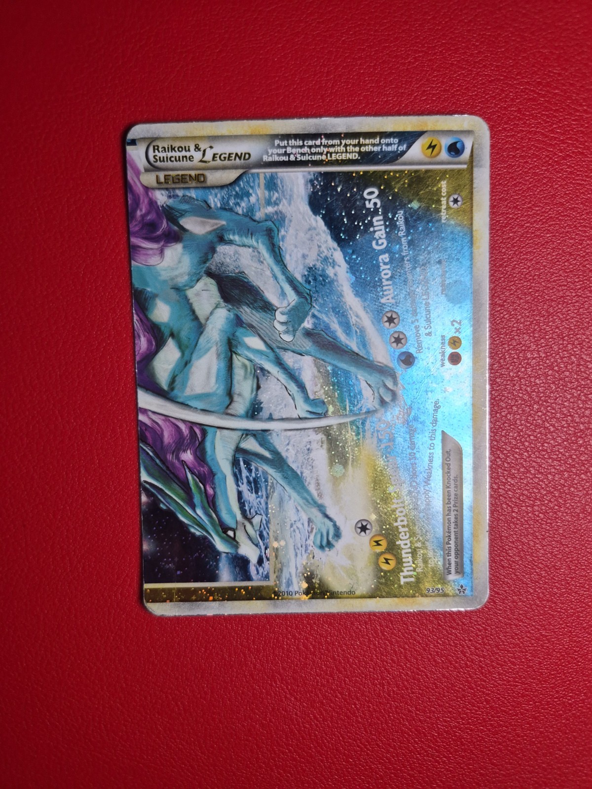Raikou & Suicune Legend (Bottom) 93/95 Unleashed Holo 🇺🇸US SELLER🇺🇸