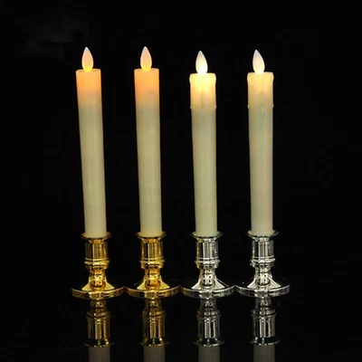 1 Paire De Bases De Bougie En Plastique 5,8 Cm Pour À N'importe Quel Chandelier - Photo 1/4