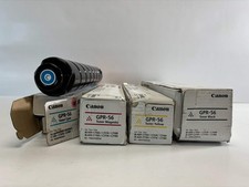 4 Genuine Canon IR C7565,C7570,C7580,C7765 GPR-56, GPR56 CMYK Toners Open Cyan