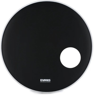 Evans EQ3 Onyx Resonant Drumhead - 22 inches