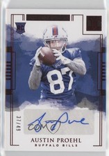 2018 Panini Impeccable Rookie Auto Red 37/49 Austin Proehl #181 Auto 0yd6