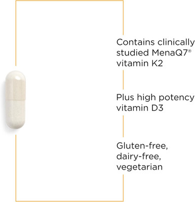 K2 + D3 - Supplement for Heart Health & Bone Strength* - Daily Vitamins for C...