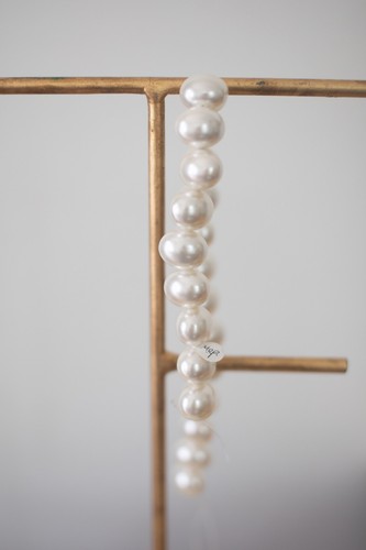 String of Large Mother Of Pearl String of Beads, Unique and Rare