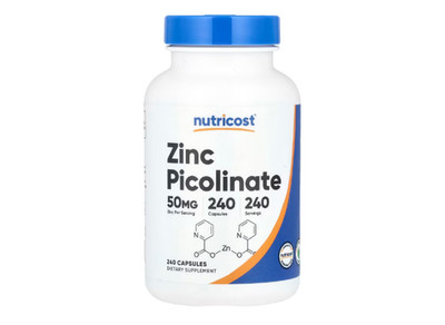 Nutricost, Zinkpicolinat, 50 mg, 240 Kapseln