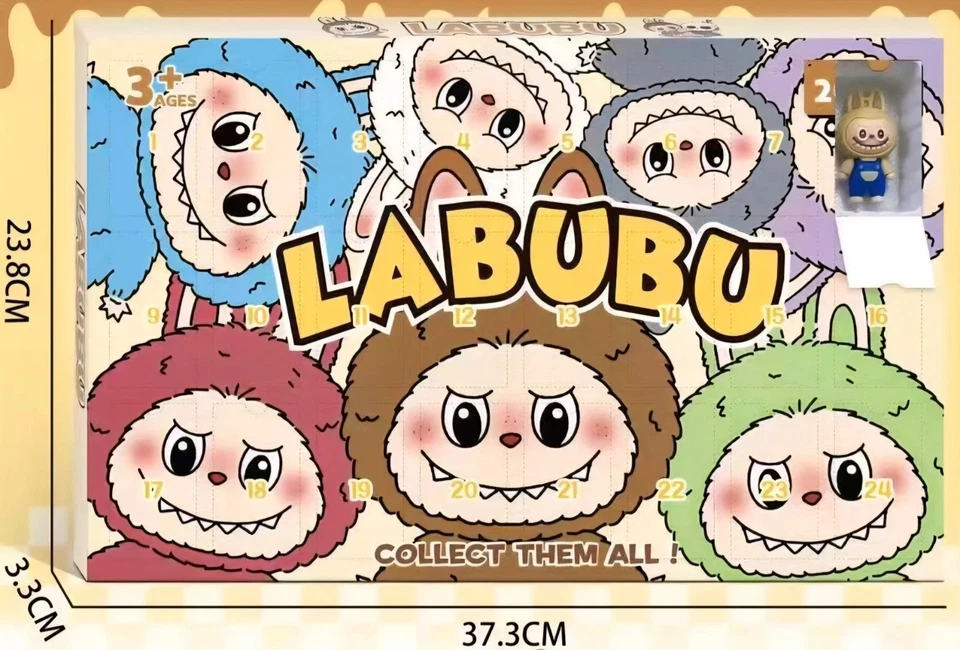New Labubu Advent Calendar Celebrations Surprise 24 Day Countdown Gift - Image 3 of 4