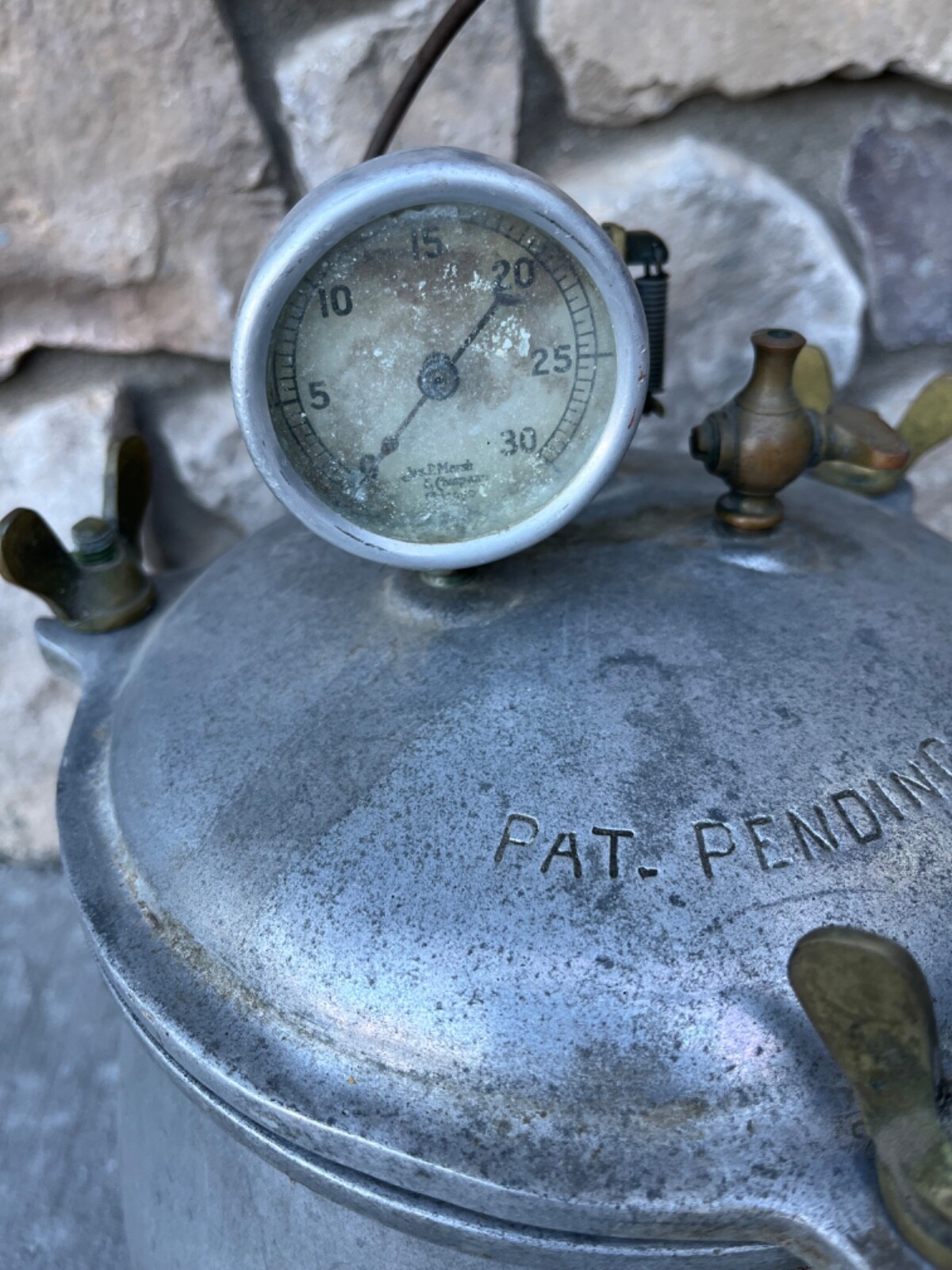 VINTAGE PRESSURE COOKER From the 1920's THE PRESSURE COOKER CO. DENVER