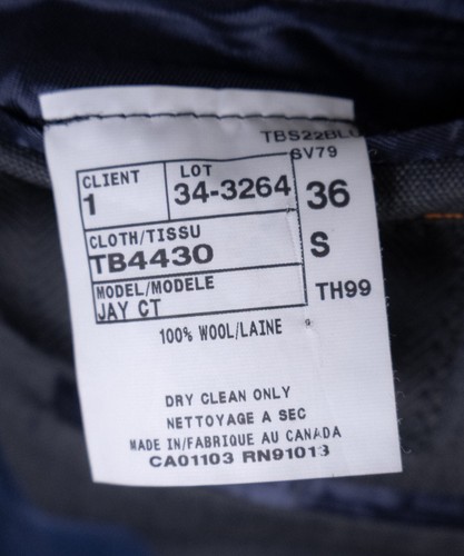 Ted Baker London JAY CT Sport Coat Jacket Blazer Sz 36S Solid Gray Wool 2-Button - Picture 14 of 17