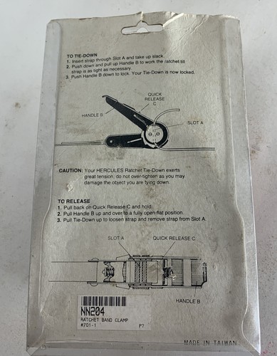Eagle NN204 15’ Band / Ratchet Tie Down Band Clamp T225 - Picture 3 of 3