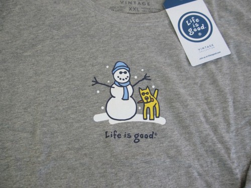 LIFE IS GOOD NWT Snowman Dog Puppy 