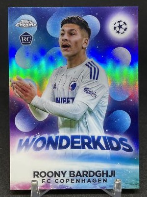 Roony Bardghji RC 2022-23 Topps Chrome UEFA Wonderkids COPENHAGEN