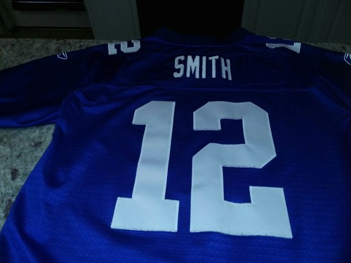 NY Giants #12 Authentic Reebok Blue Painted Jersey NFL Youth L 14/16 - Picture 3 of 11