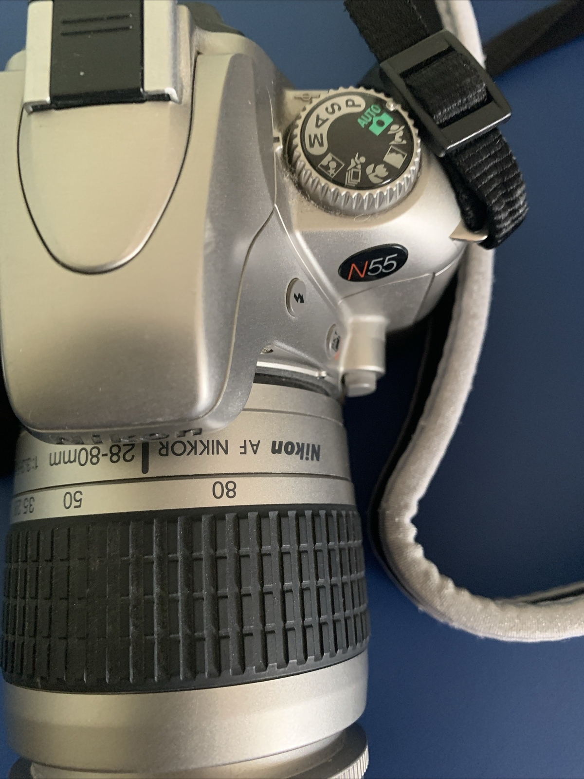 WORKING Nikon N55 35mm SLR Film Camera 2880mm lens Nikkor AF 3.35.6G silver 18208017188 eBay