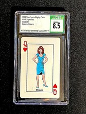 1988 WWF SUPERSTARS TITAN SPORTS PLAYING CARDS CSG 8.5 NMMT+ MISS ELIZABETH 2795