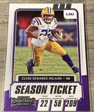 2021 Panini Contenders Draft Picks Season Ticket Clyde Edwards-Helaire #54 LSU