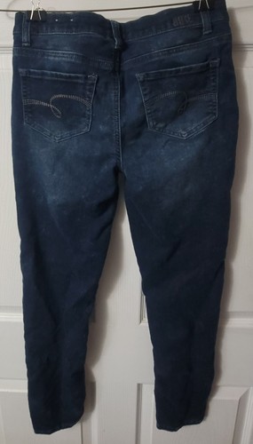 Justice Mid Rise Stretchy Blue Denim Jegging Jeans Kids Girls Size 16 - Picture 3 of 7
