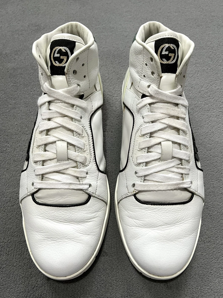 White gucci best sale shoes high tops