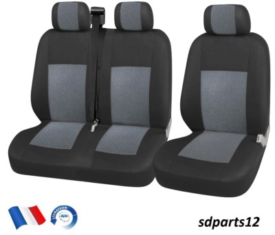 Garnitures de siège Renault 4CV tissu rayé bleu ,skaï bleu