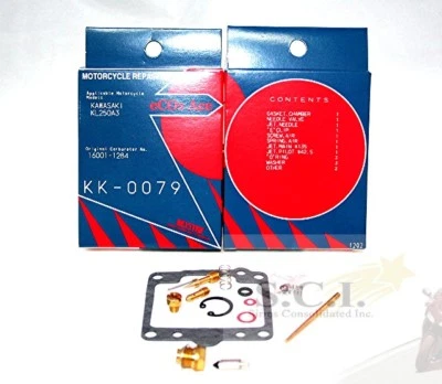 KAWASAKI KLR250 KL250A3 KEYSTER CARB CARBURETOR REBUILD REPAIR KIT 1980 - 1982 - Image 1 of 4
