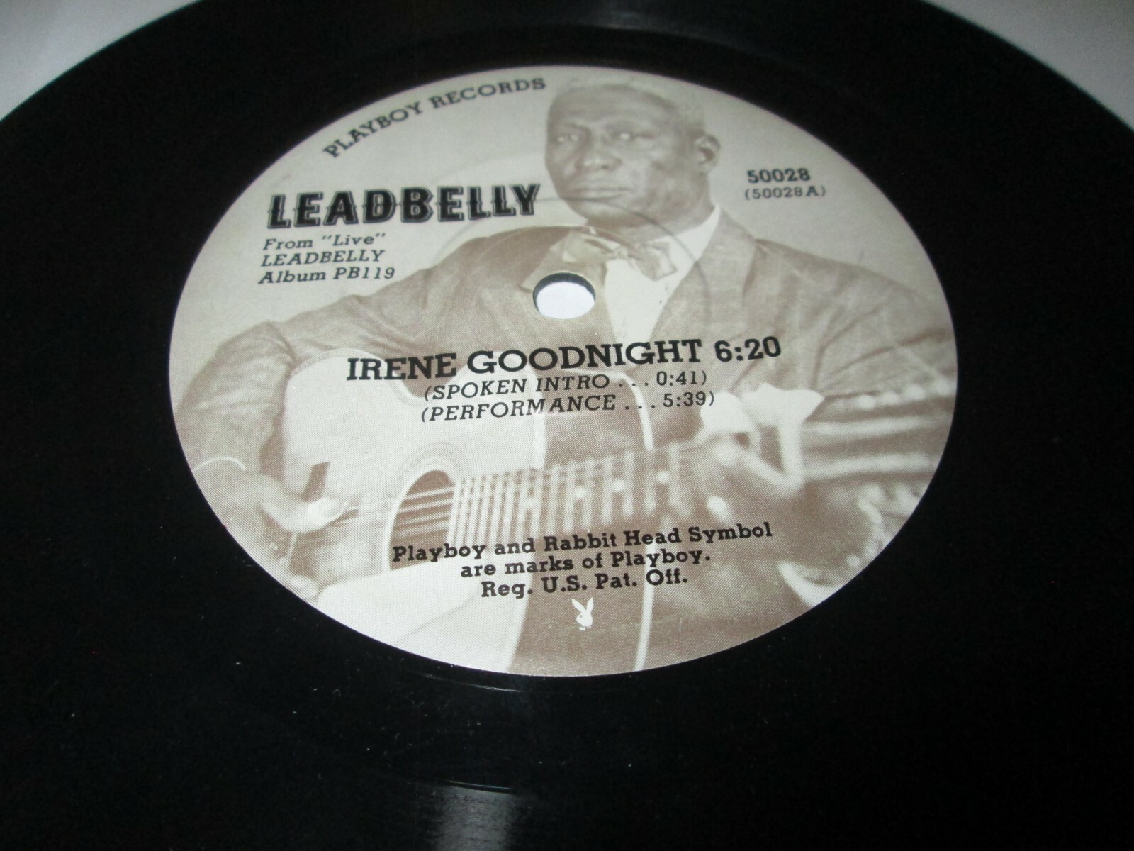 LEADBELLY IRENE GOODNIGHT/ ROCK ISLAND LINE 45 7" NM US PLAYBOY VINYL