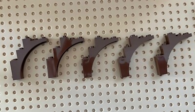 LEGO Arch 1x5x4 Continuous Bow Reddish Brown Tree Branch x5 2339