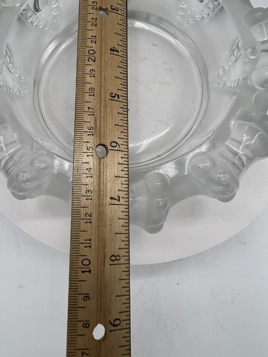 Lalique "Cannes" Octopus Frosted Art Glass Bowl - Picture 5 of 6