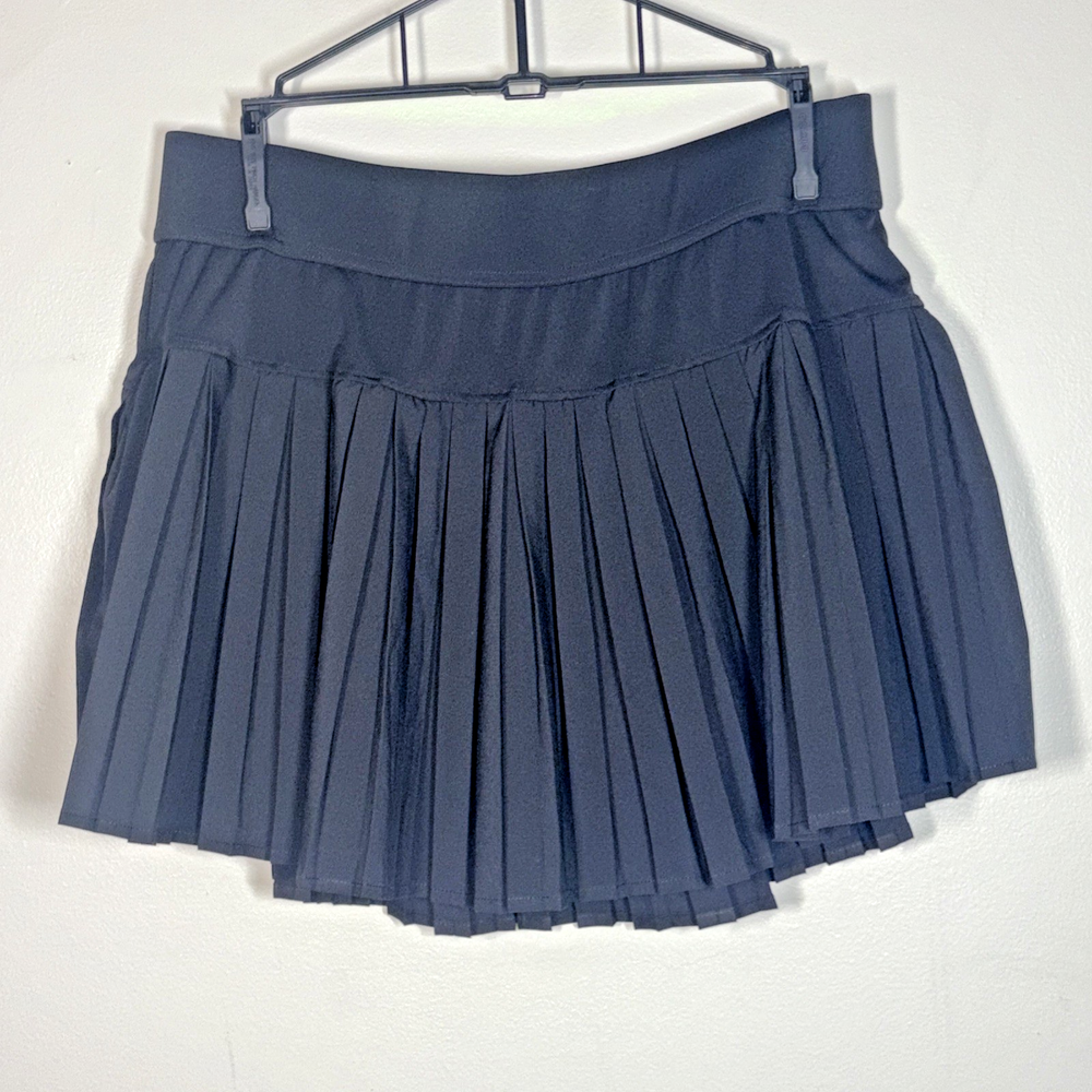 Ewedoos Womens XL Tennis Skort with Pockets for Running Golf Athletic Black