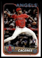 2024 Topps Series 2 680 Kelvin Caceres RC Angels Baseball Card