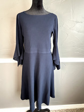 Banana Republic Women's Size M (Petite) Navy Blue Knit Dress Stretch