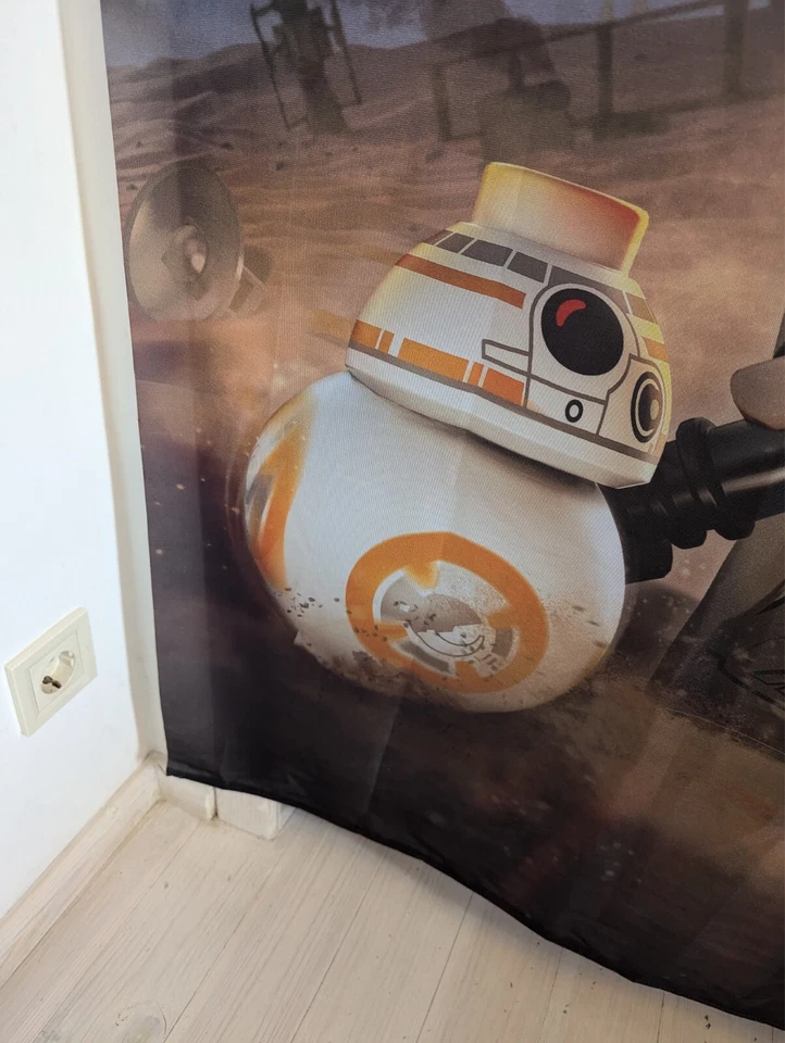 Lego Star Wars Rey - Промо Магазин Дисплей Оригинальный ТКАНЕВЫЙ БАННЕР 78"x35"' - Изображение 4 из 4