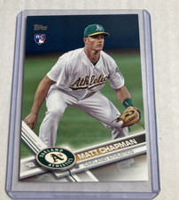 2017 Topps Update #US4- MATT CHAPMAN Rookie RC Card.. rookie card picture
