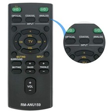 RM-ANU159 Replace Remote Control Fit For Sony Audio System HT-CT60/C SA-CT60