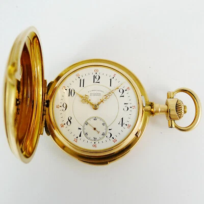 A. LANGE & SÖHNE Taschenuhr mit Viertelrepetition in 18ct Rotgold - 1A Uhrwerk - Bild 1 von 4