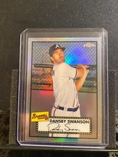 Dansby Swanson  2021 Topps Chrome Platinum - Refractor - Braves-  #241