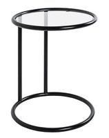 Haku Beistelltisch Schwarz ø 45 Cm Glastisch Tisch Couchtisch Wohnzimmertisch