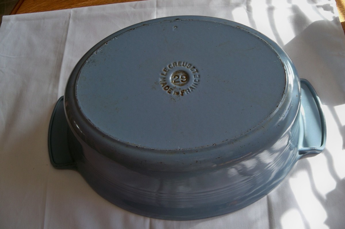 Vintage Le Creuset Futura Dutch Oven Oval Blue Le Creuset Vintage Le Creuset Futura Dutch Oven Oval Blue Le Creuset