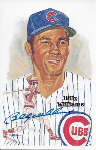 Billy Williams  Autographed Perez Steele  Postcard   - Picture 1 of 2