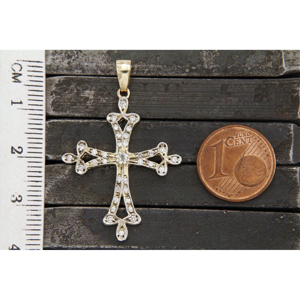 Echter 14K Einfarbiger Gelbgold Diamantgeschliffener Schlangenring Größe 7 173614875515