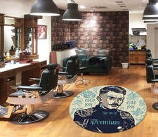 3D Senior Haircut NAO1320 Barber Shop Game Rug Mat Elegant Photo Carpet Mat Romy