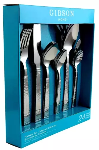 Gibson Prato 24-Piece Stainless Steel Flatware Set - Service for 4