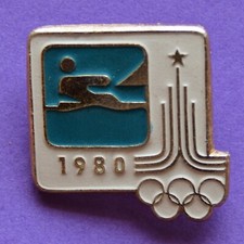 Moscow 1980 XXII Summer Olympic Games SAILING YACHTING Pictogram Logo PIN Badge