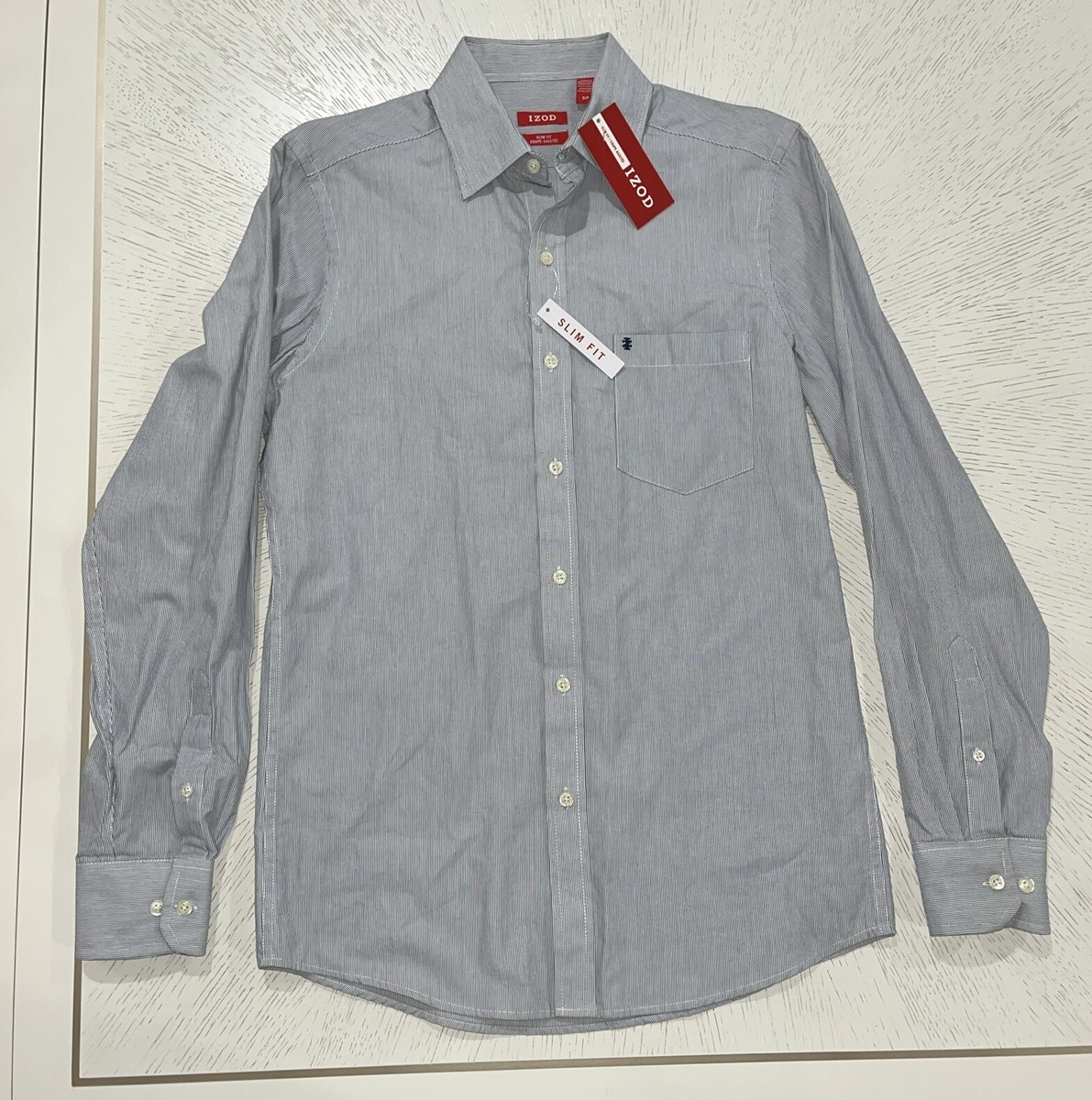 izod slim fit dress shirt Cool Fx l/s Button-Down Dress Shirt Slim