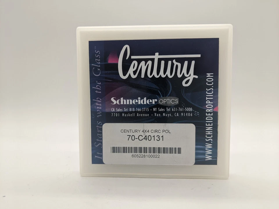 New Century Precision Optics 4 x 4" Circular Polarizing Glass Filter - Image 2 of 3