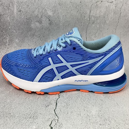 Asics Womens Gel Nimbus 21 1012A155 Blue Running Shoes Sneakers Sz 7.5 M  (B) | eBay