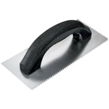 HDX 9 In. X 1/8 In. X 1/16 In. Flat Top V-Notched Economy Flooring Trowel