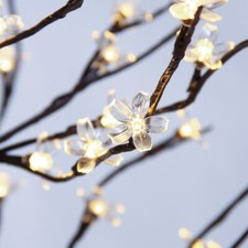 Cherry Blossom Tree 5FT 128 LED Lighted Tree, Christmas Decorations, Warm White