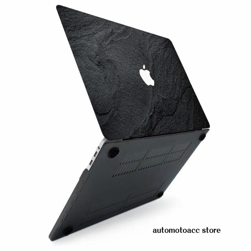 Carbon Black Rock Texture Case For Macbook M4 Pro 14 16 M3 Carbon Black Rock Texture Case For Macbook M4 Pro 14 16 M3