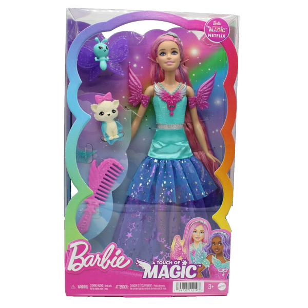 Mattel JCW48 Barbie A Touch Of Magic Malibu Puppe Tiere 17 Cm Haare - Neu Ovp-image