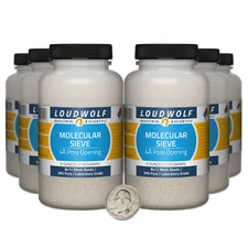 Molecular Sieve / 2.3 Lbs / 6 Bottles / 99% Laboratory Grade / 8x12 Mesh Beads
