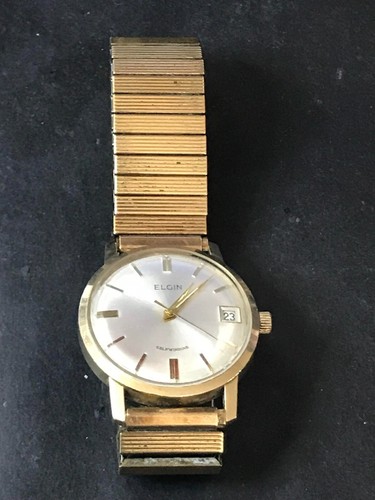 Elgin 33mm Silver Dial Germany 10KRoll Gold Automatic Men's Watch, Run (Lot2201) - Picture 11 of 14