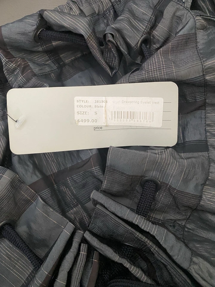 Showroom Long Sleeveless Vest With Pockets Size S BNWT RRP:$499 - image 3 of 3